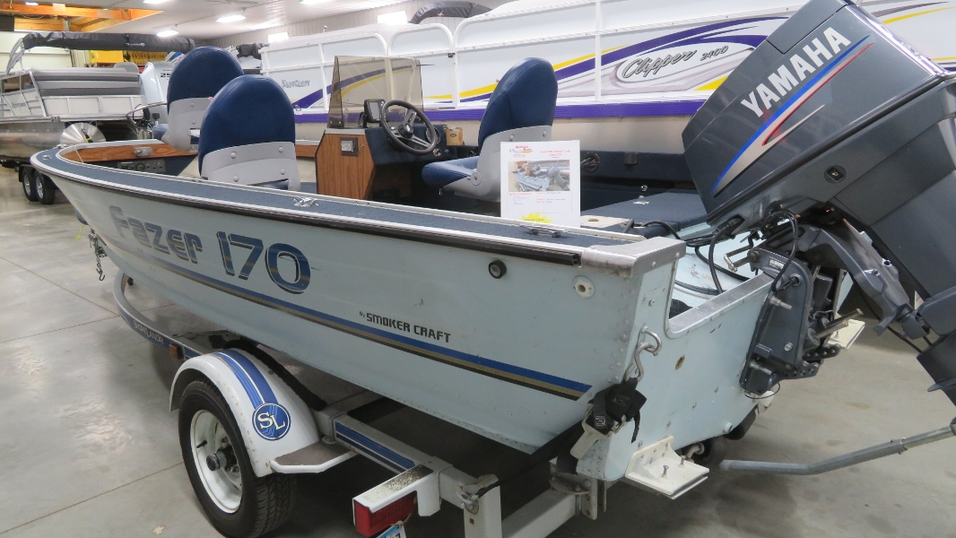 (SOLD) 1988 Smoker Craft 170 Frazer powered by a 2007 Yamaha 70hp